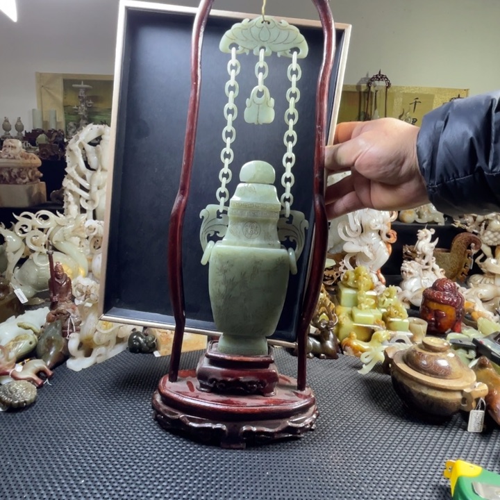 和田玉摆件未镶嵌美*