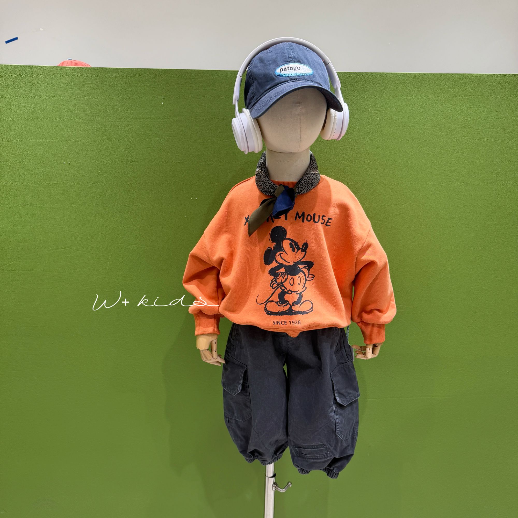 【清】男童韩系休闲中小童亮色米奇圆领卫衣 【26春款W+二店】8826023