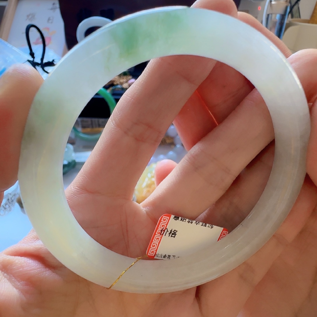 清***@翡翠未镶嵌手镯翡翠1200