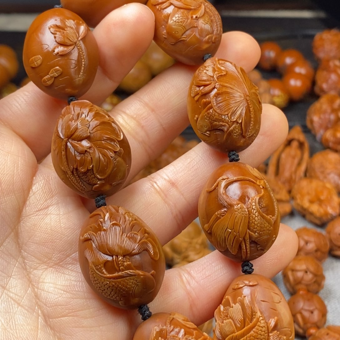 橄榄核手串/手链(****念核雕手串