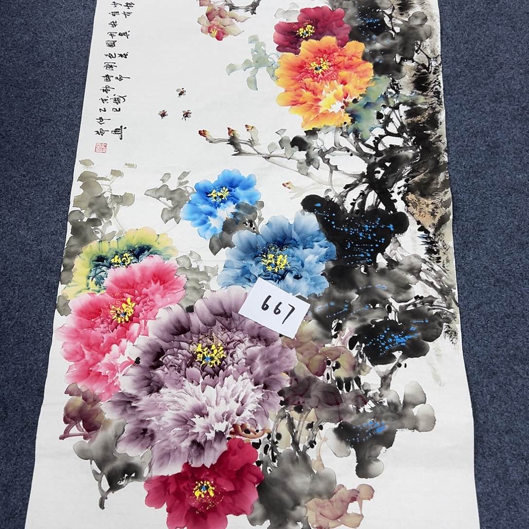 国画国画作品宣纸纯手绘