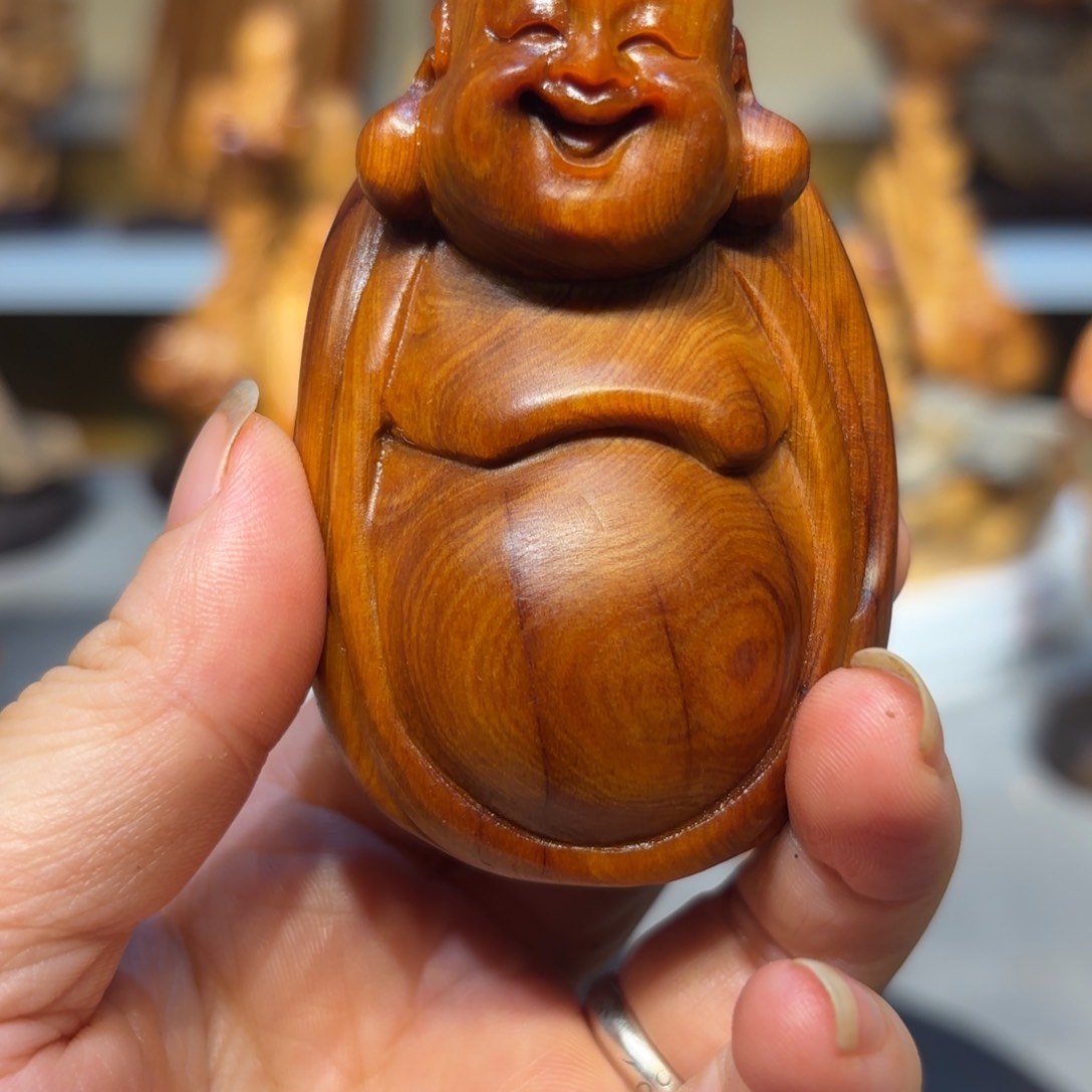 木从****太行崖柏弥勒佛