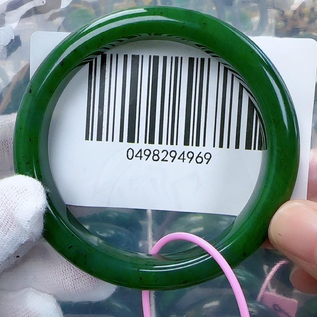 和田玉（碧玉）手镯未镶嵌包容5960