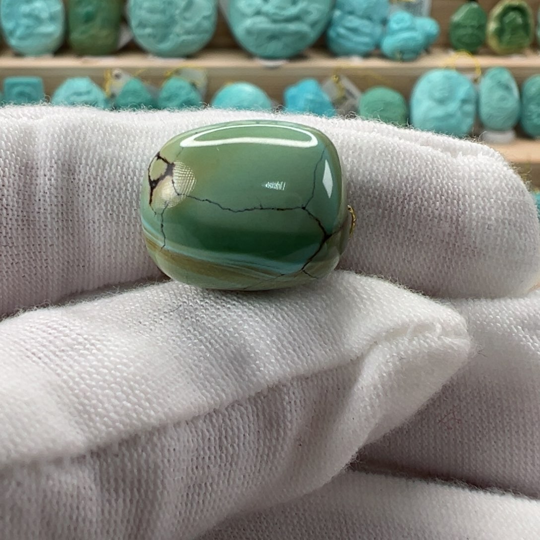 未镶嵌绿松石桶珠13.3x16mm