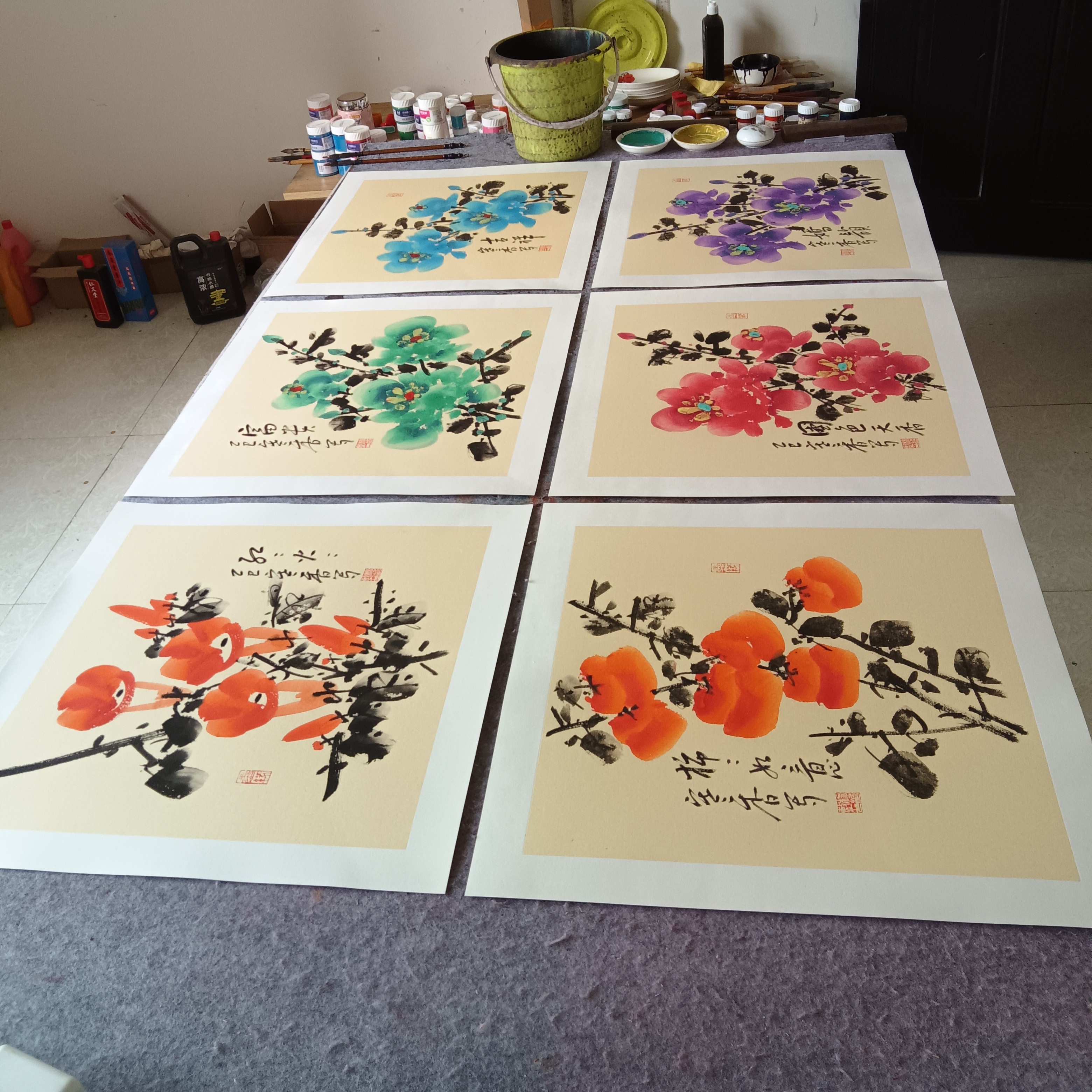 一套（6张）50cm×50cm