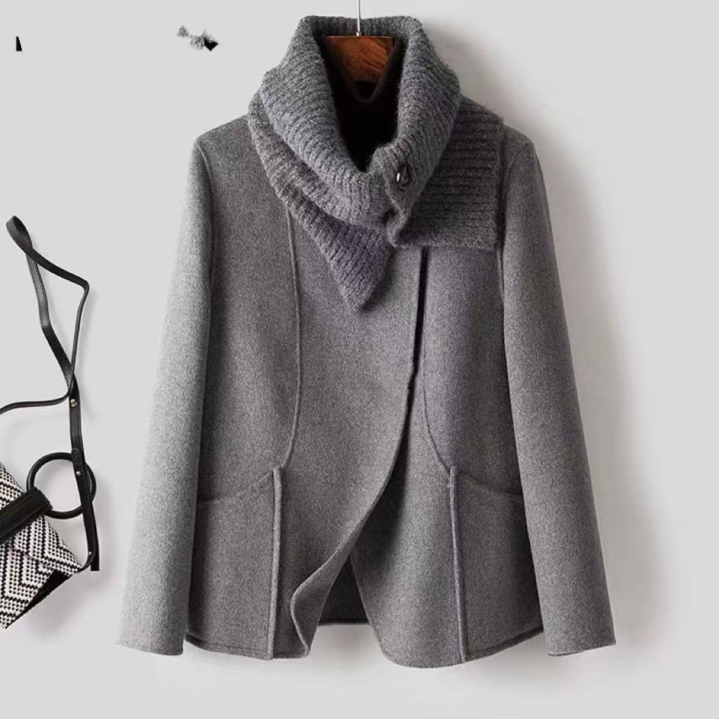 【A993】新款外套女高端品牌设计时尚气质羊毛大衣