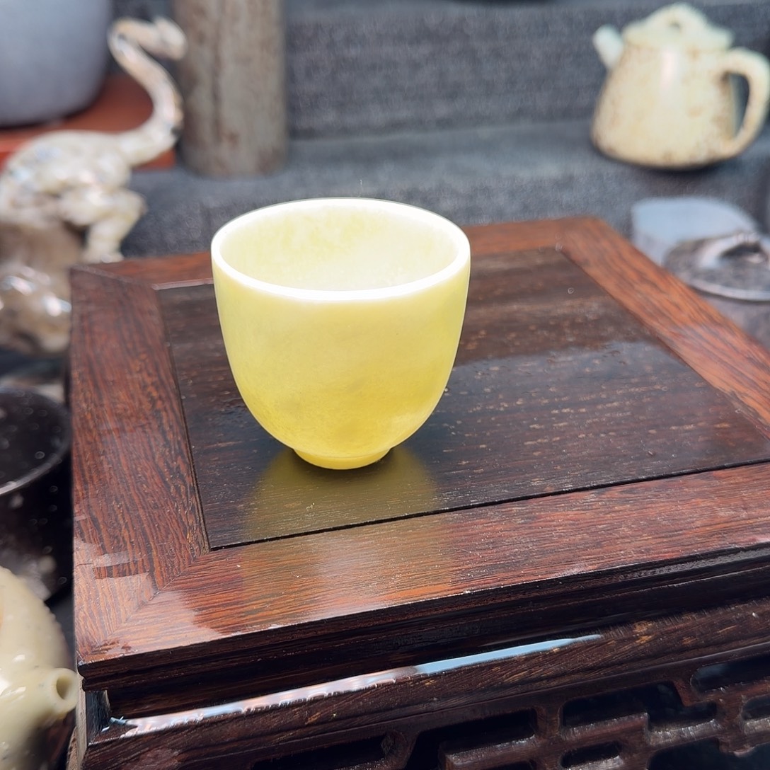 象牙石茶杯一物一图