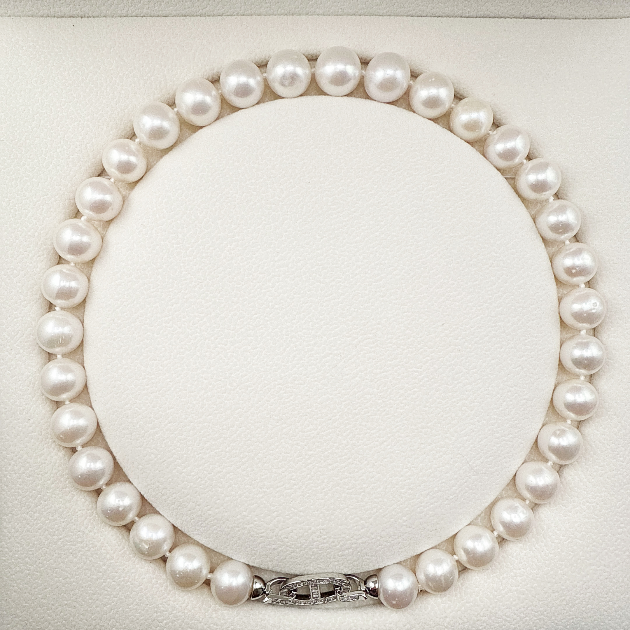 【12-14mm正圆极光】猪鼻子大点位天然淡水珍珠项链纯天然珍珠项链