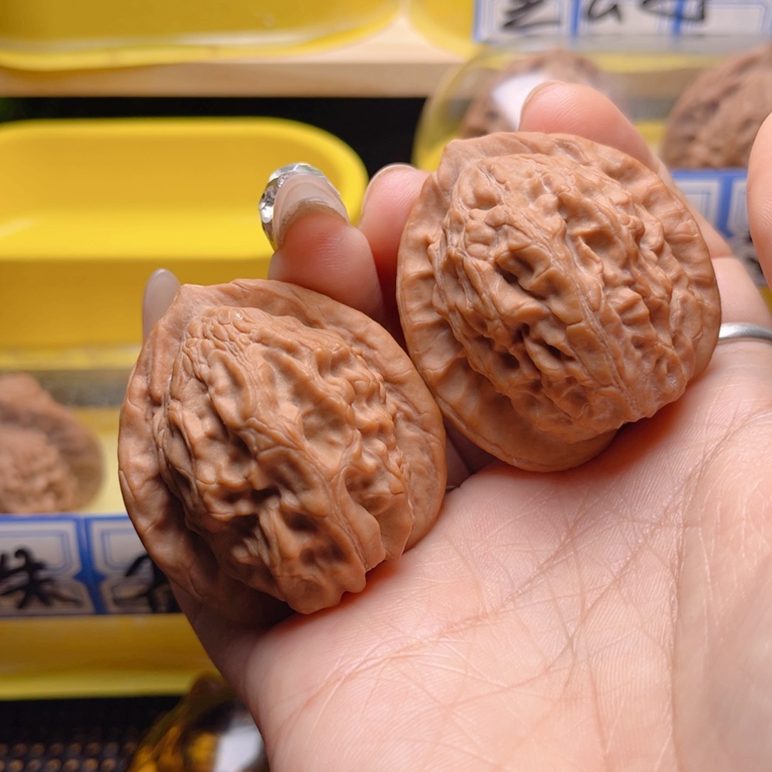 文玩核桃把件乐*士大红袍42