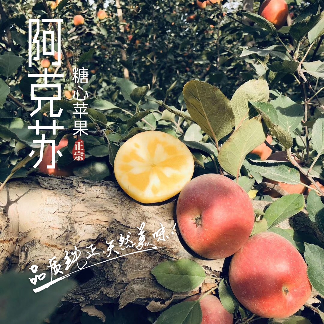【顺丰/京东】新疆阿克苏冰糖心苹果  红富士 新鲜脆甜