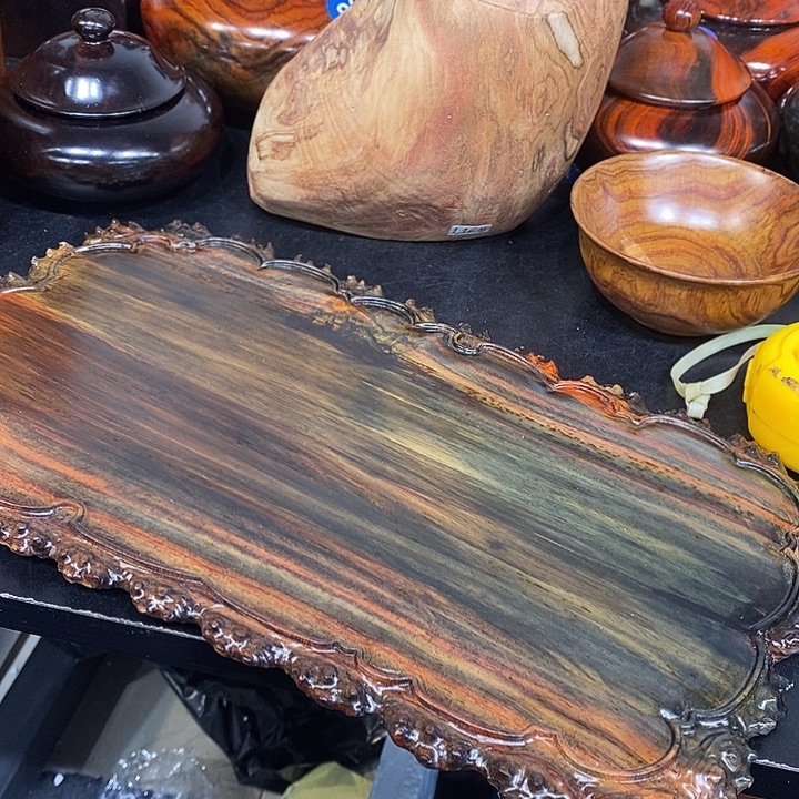 道***道酸枝茶盘一个漂亮