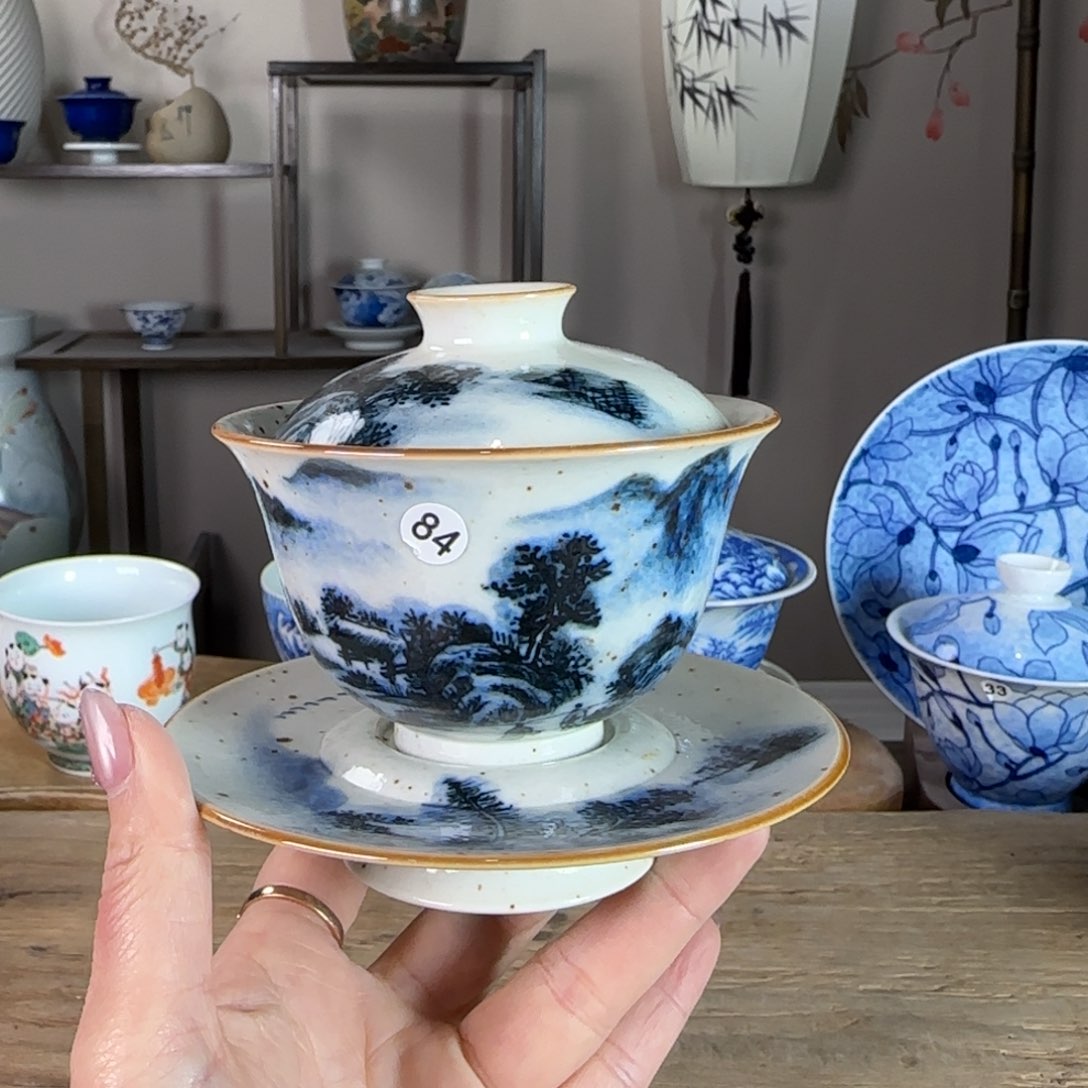 杯景德镇陶瓷柴烧多人