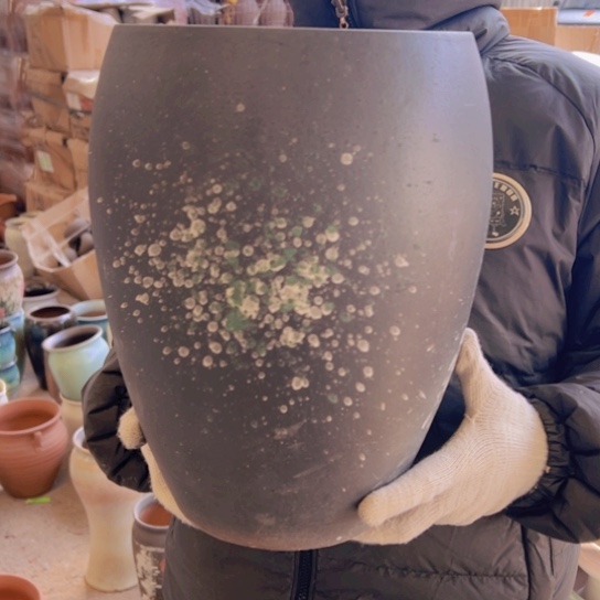 紫砂花盆高33口22———-