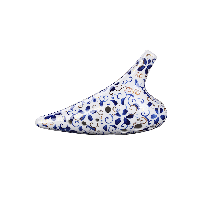 TNG 12孔高音G调SG青花瓷陶笛专业演奏陶笛适合小学生校园乐器