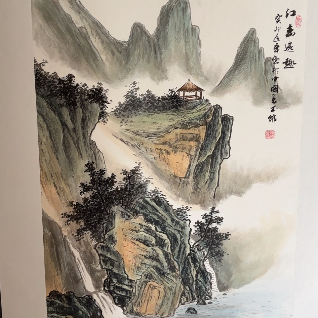 国画陆远华画家作品花鸟山水手绘精品