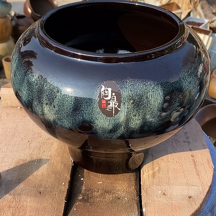 花盆紫砂口19高度21瑕疵