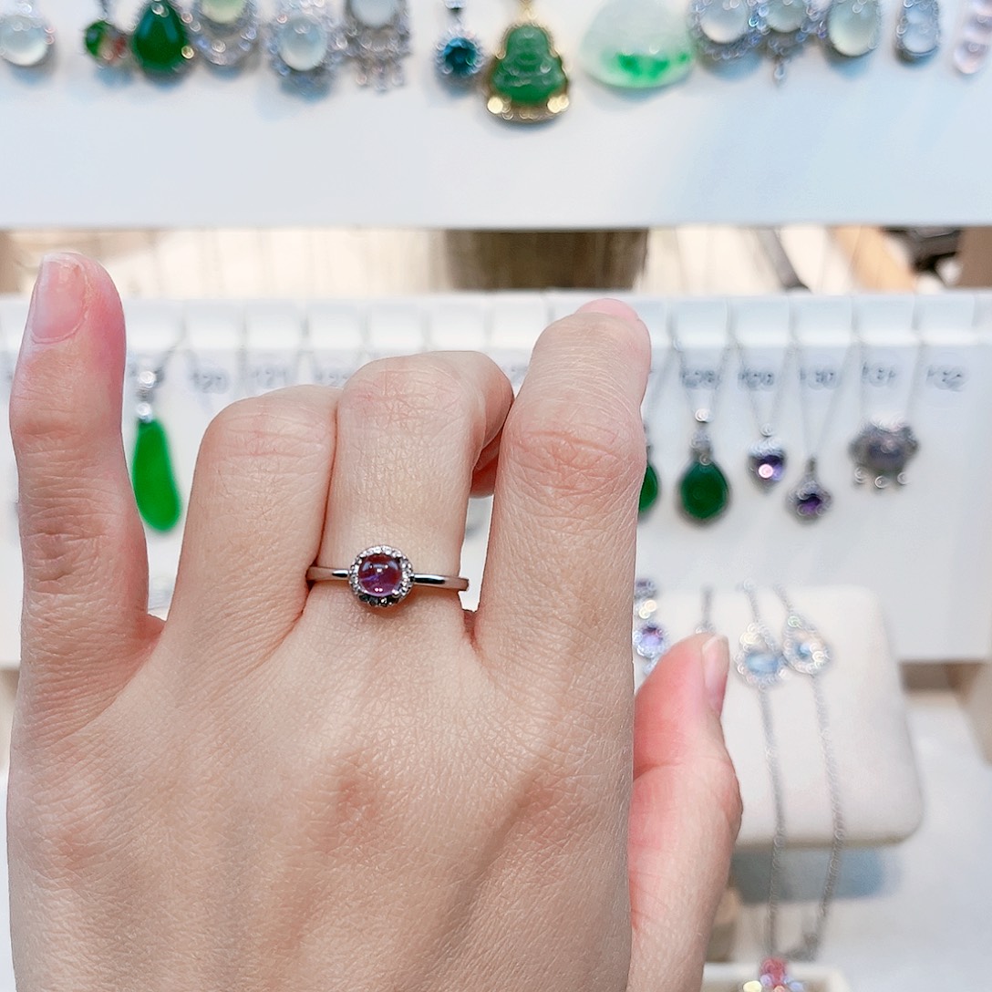 痴****戒指紫晶银S925镶嵌