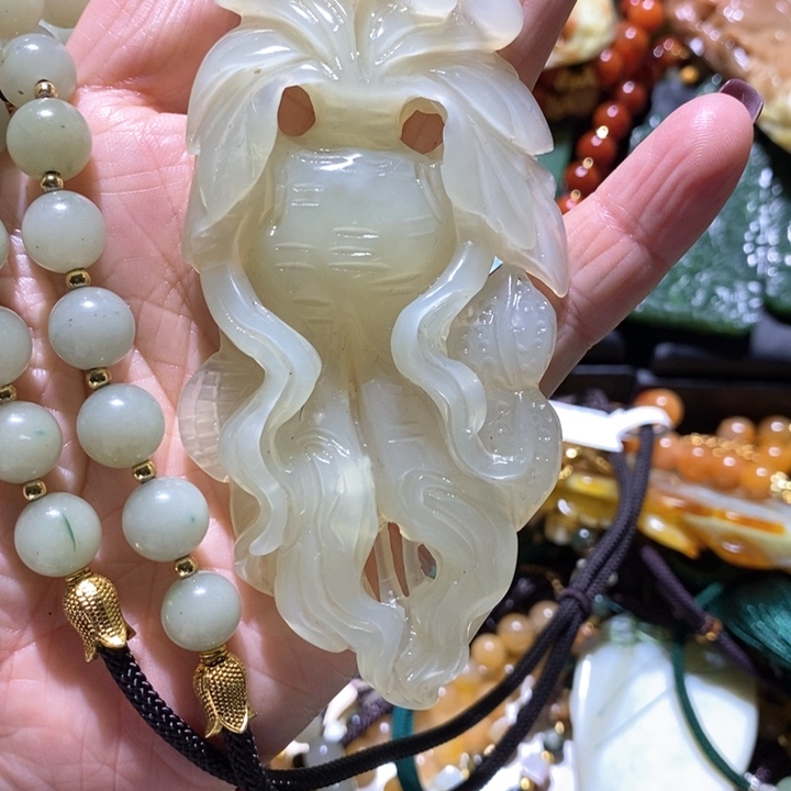 岫玉毛衣链未镶嵌