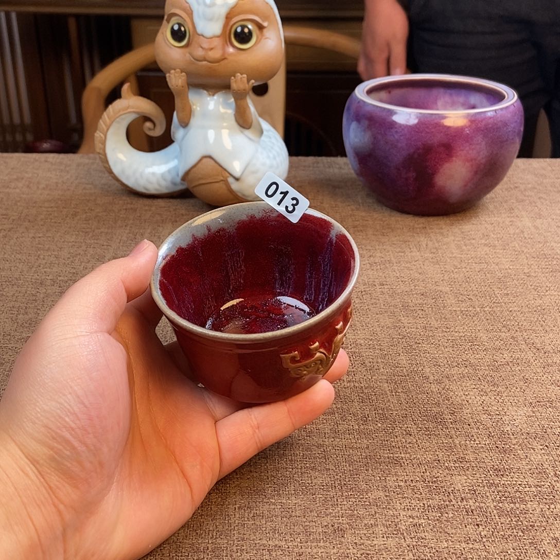 瓷片钧瓷主人杯杯