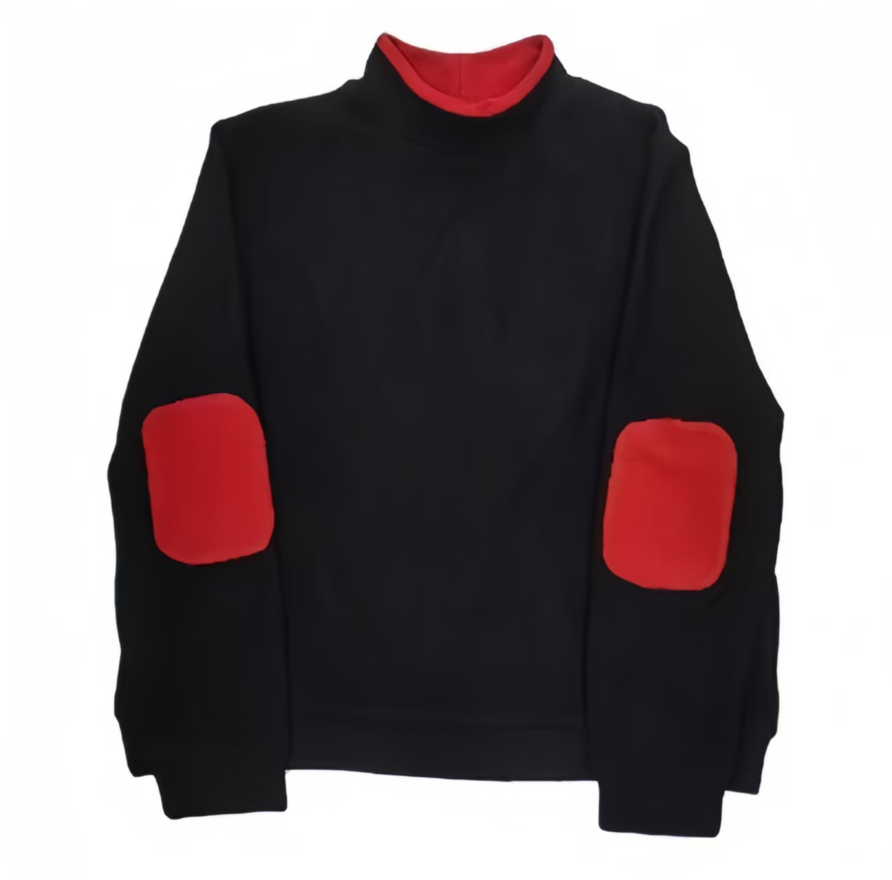 冬季新款双面绒撞色长袖打底卫衣