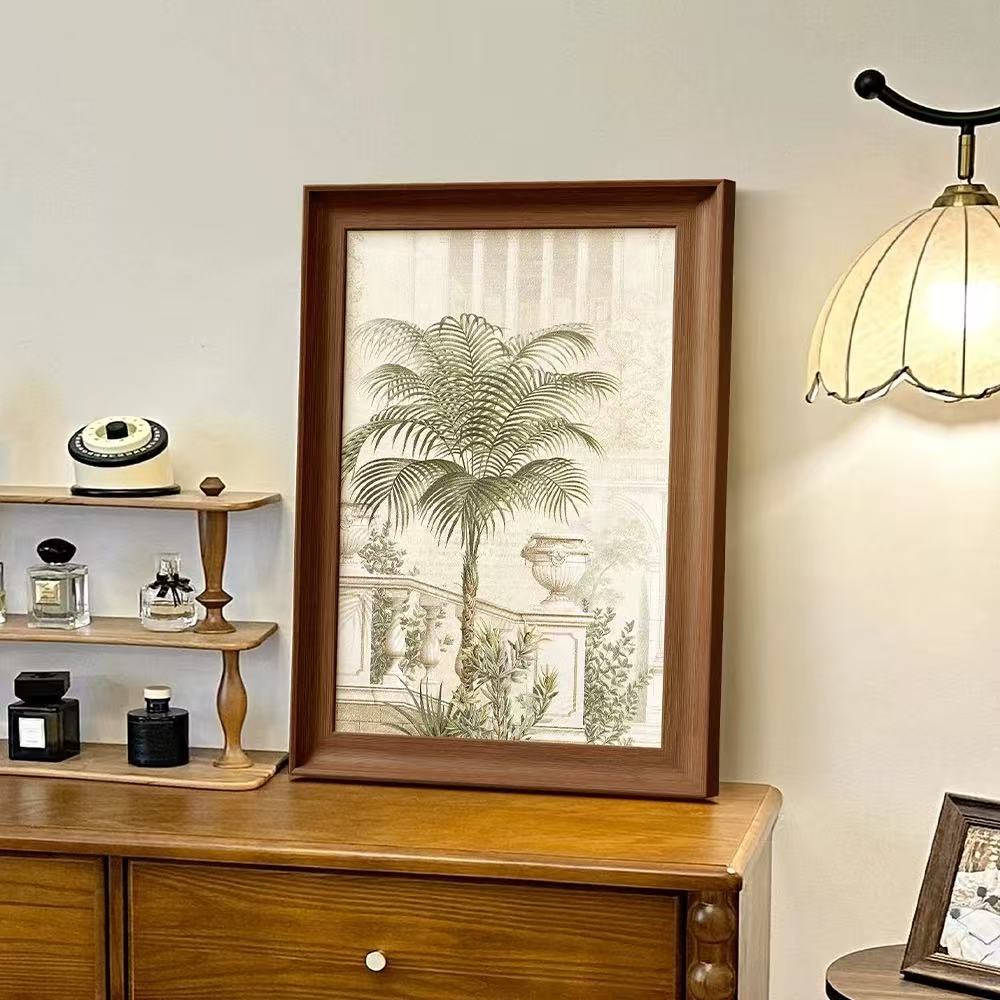 【直播福利】新款法式复古南洋风绿色客厅装饰画玄关挂画卧室餐厅摆