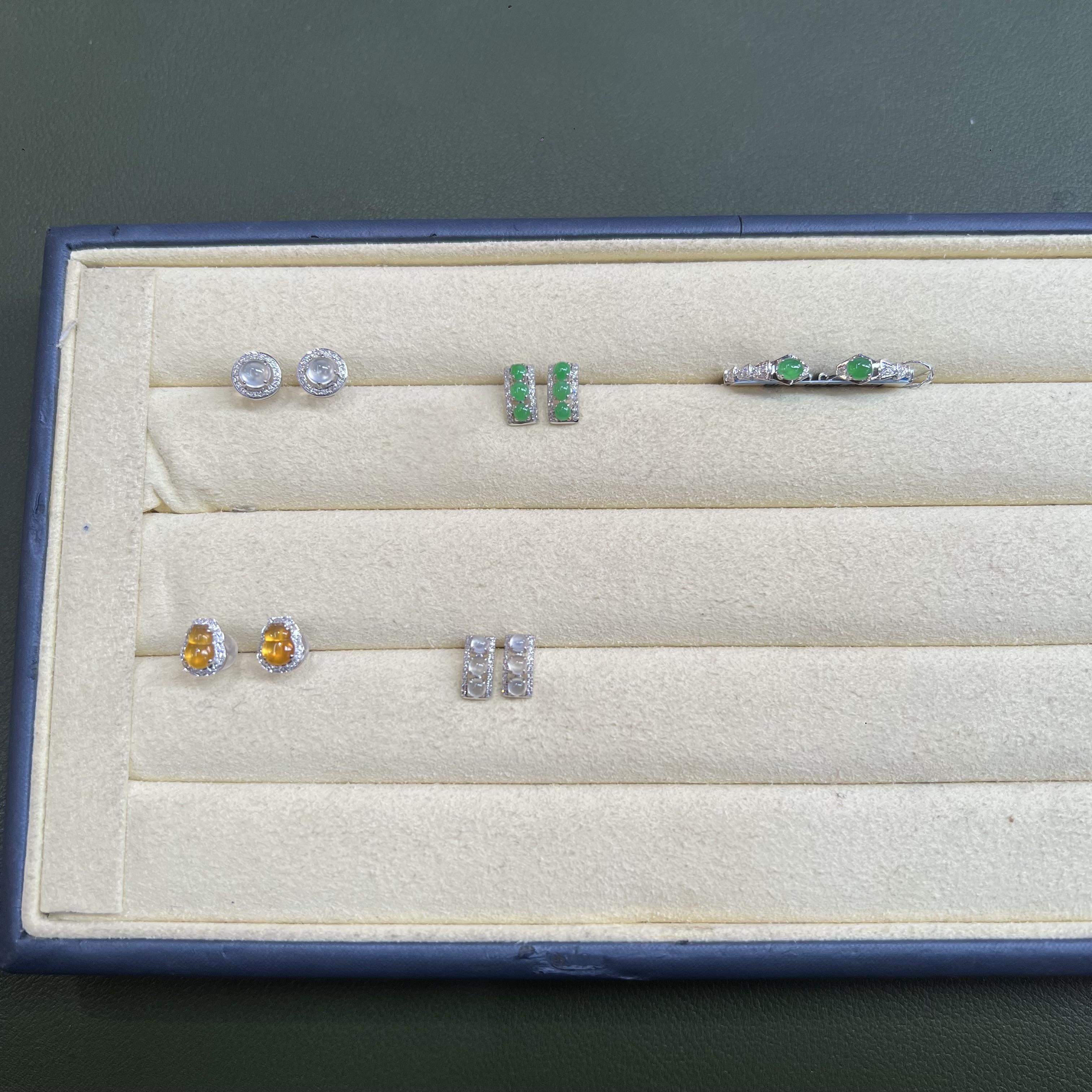 【琪琪臻选】翡翠耳饰-18k金-多样性发货一件-HN02|CXQ4