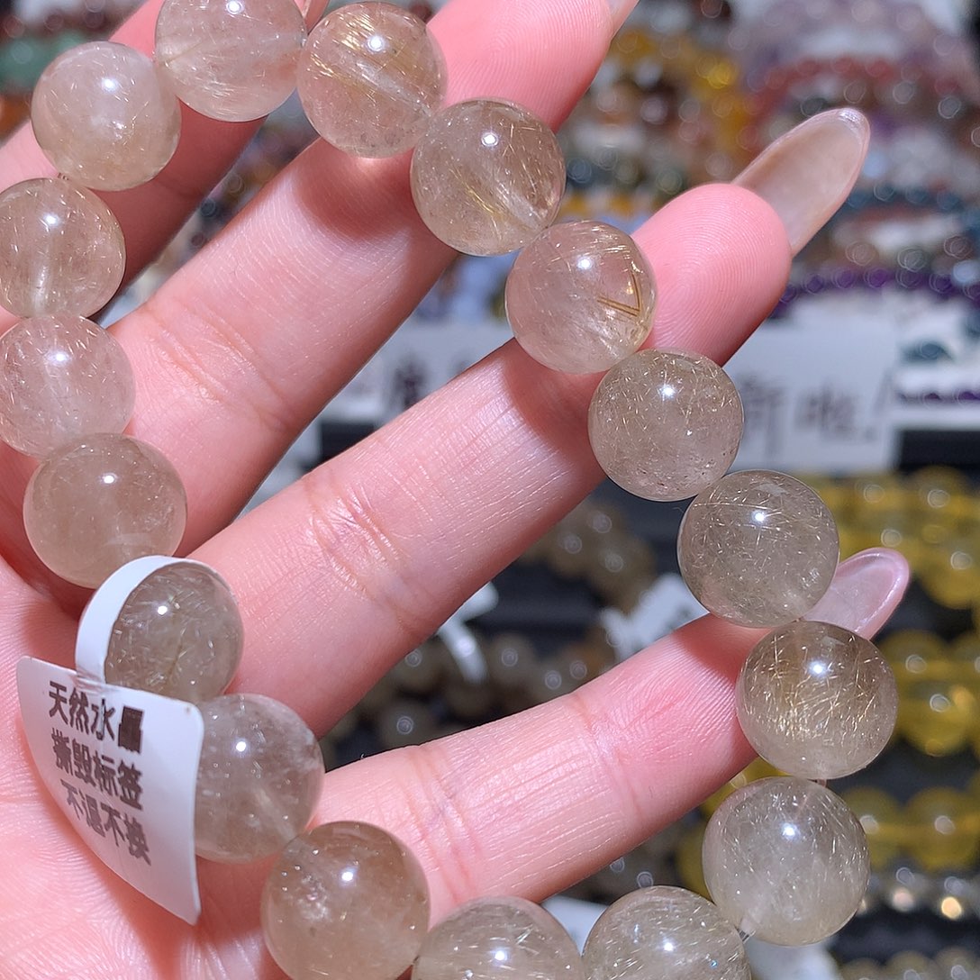 未镶嵌手链水晶魔鬼银发12咪