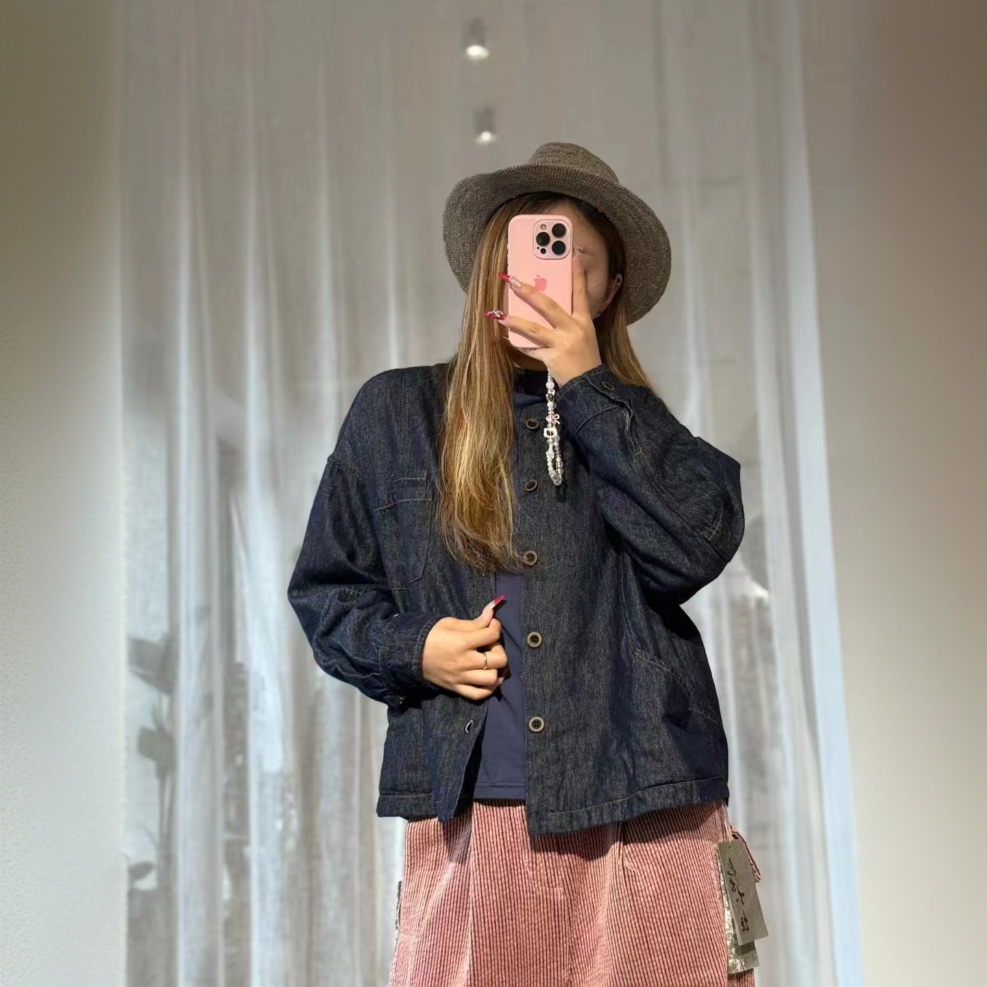 忆古朴拙亚麻柞蚕丝双层双面穿外套256358