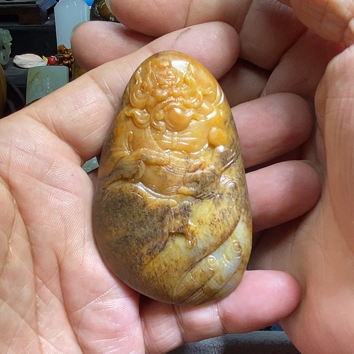 和田玉未镶嵌吊坠(不含链)