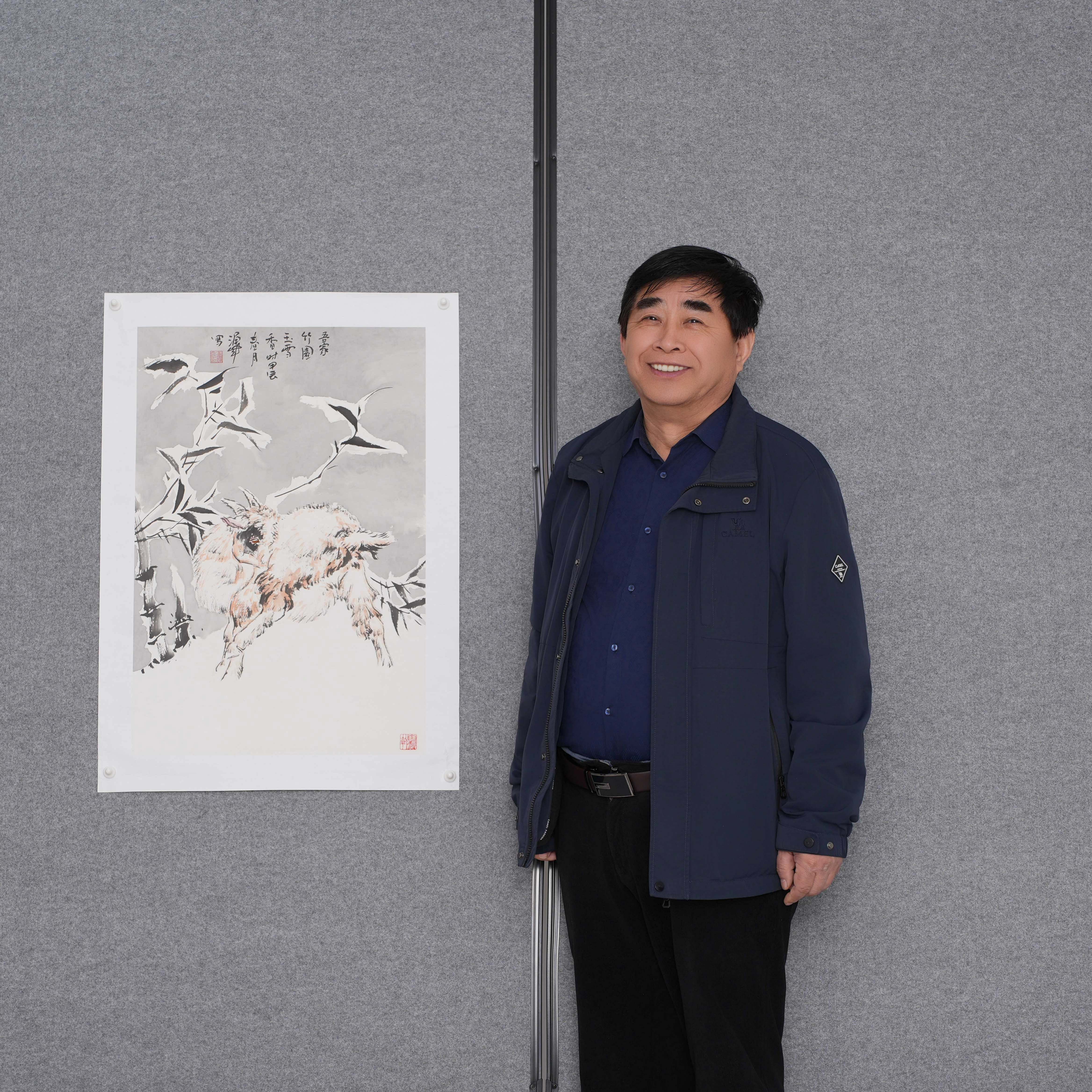 74金涌焱【中美协老师】写意羊2.7平尺国画