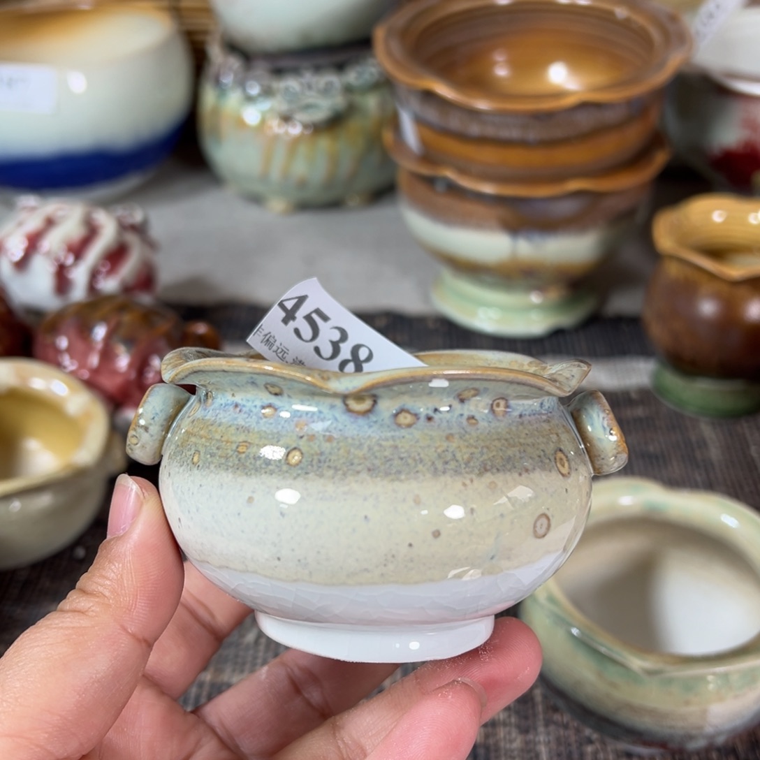 红陶景德镇手工花盆