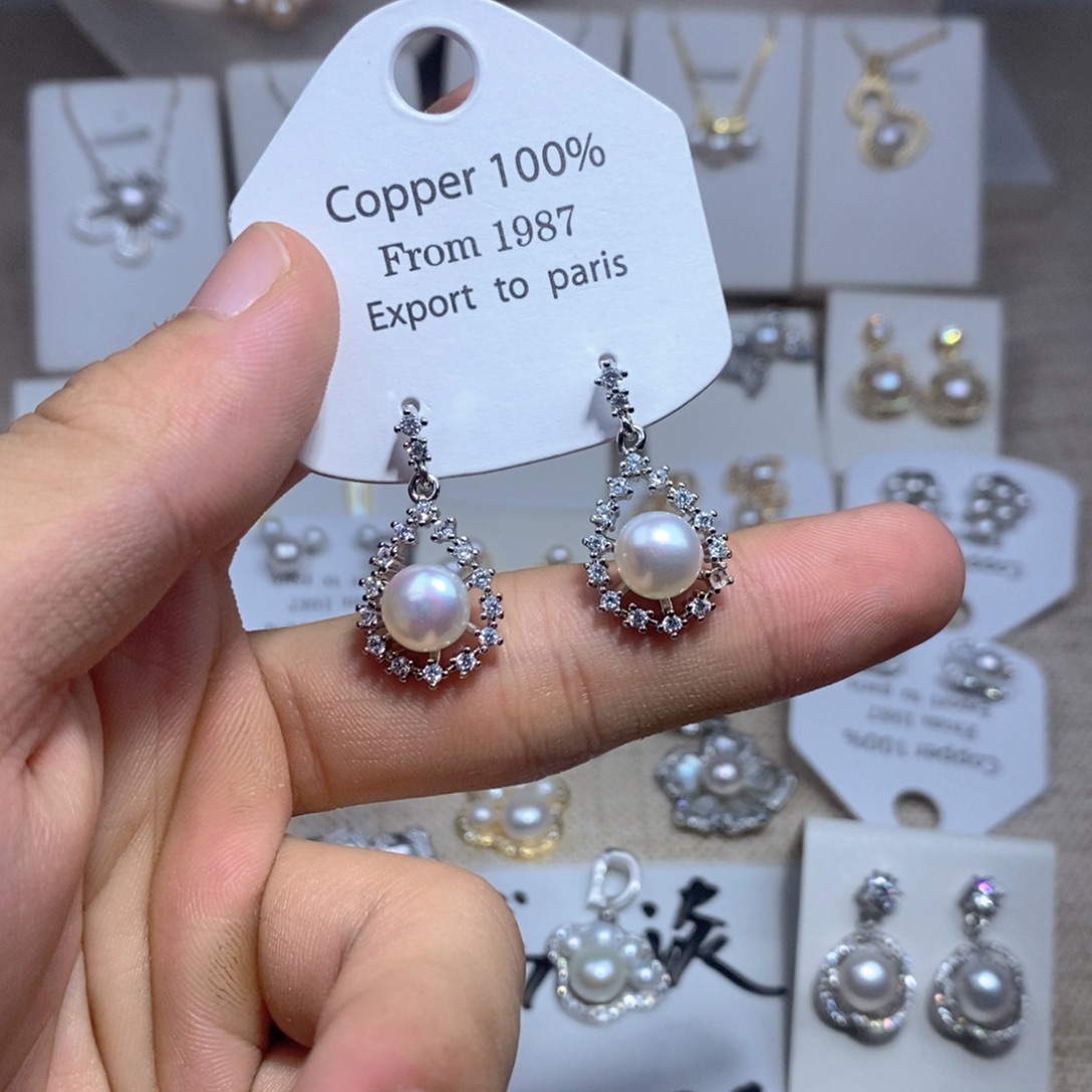 未镶嵌淡水珍珠耳饰