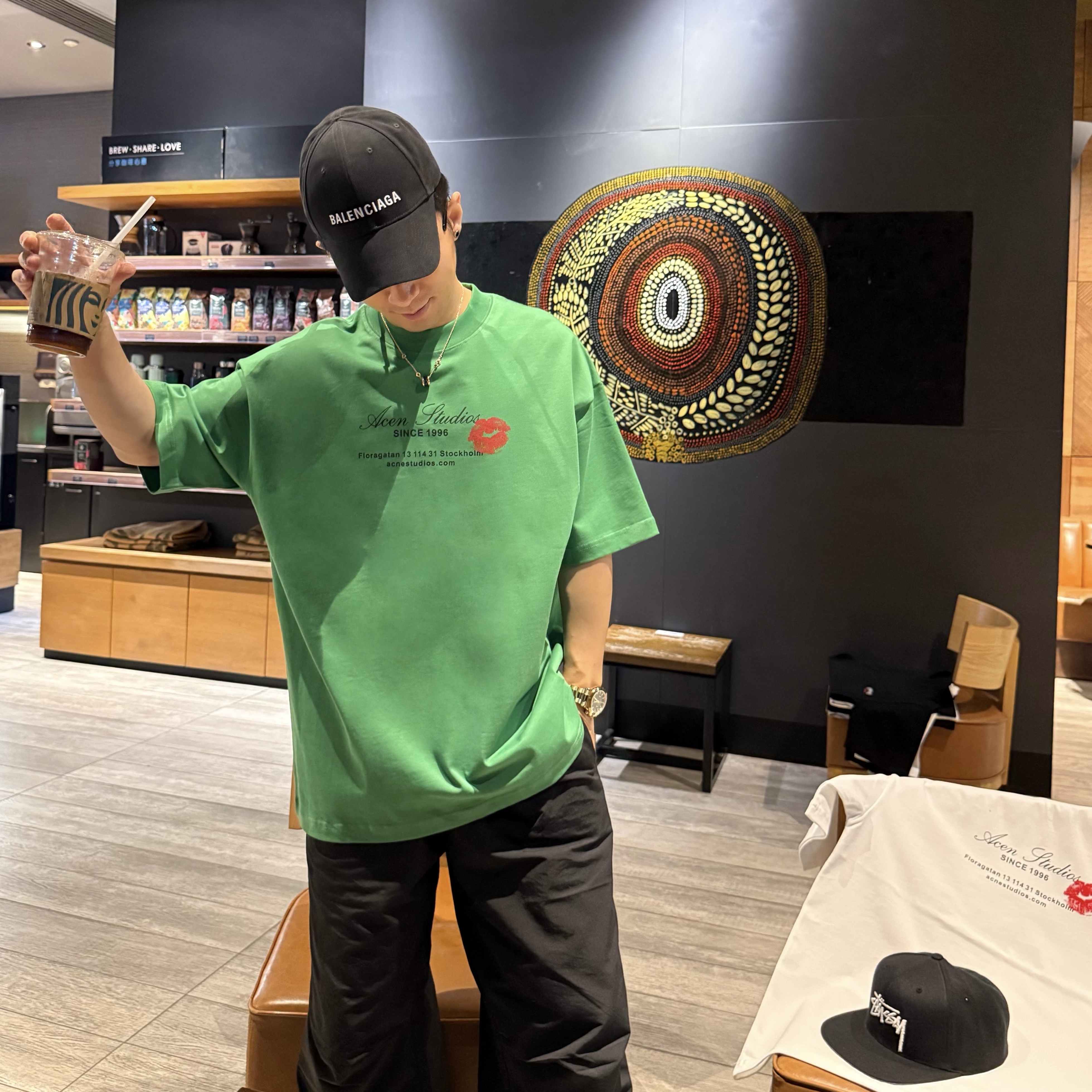 宽松【AC红唇短袖】男女同款D28274