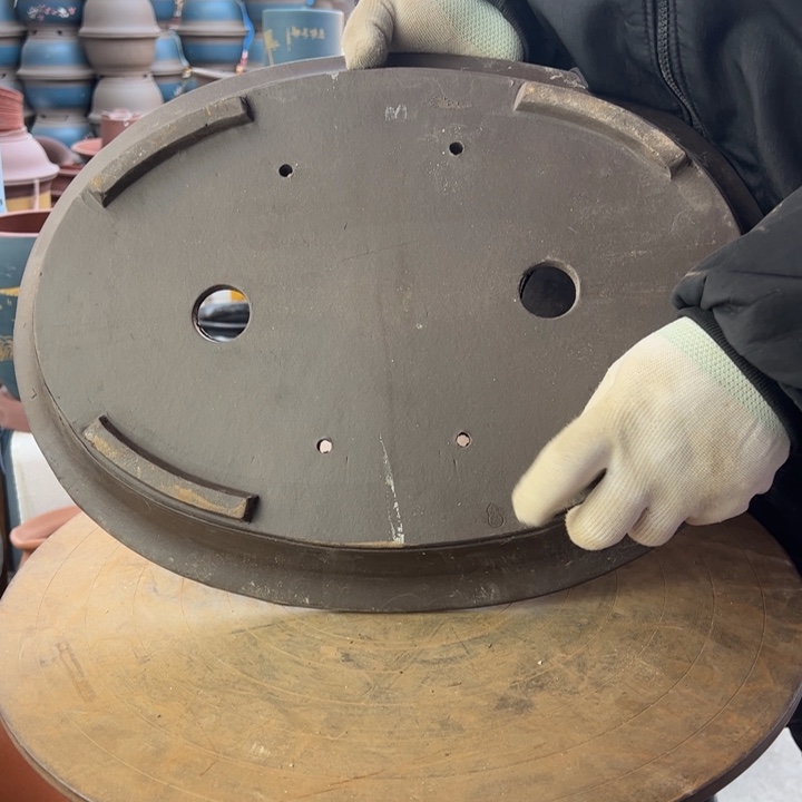 紫砂宜兴紫砂44黑椭圆