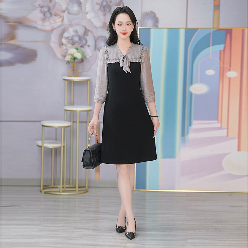 时尚减龄气质连衣裙显瘦洋气裙子裙女