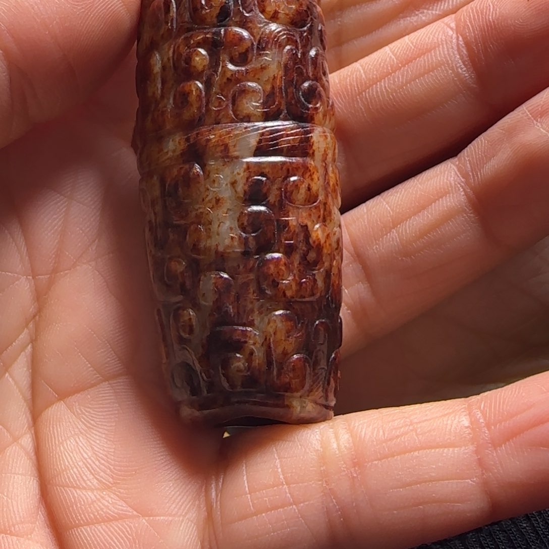 和田玉颈饰未镶嵌水*道