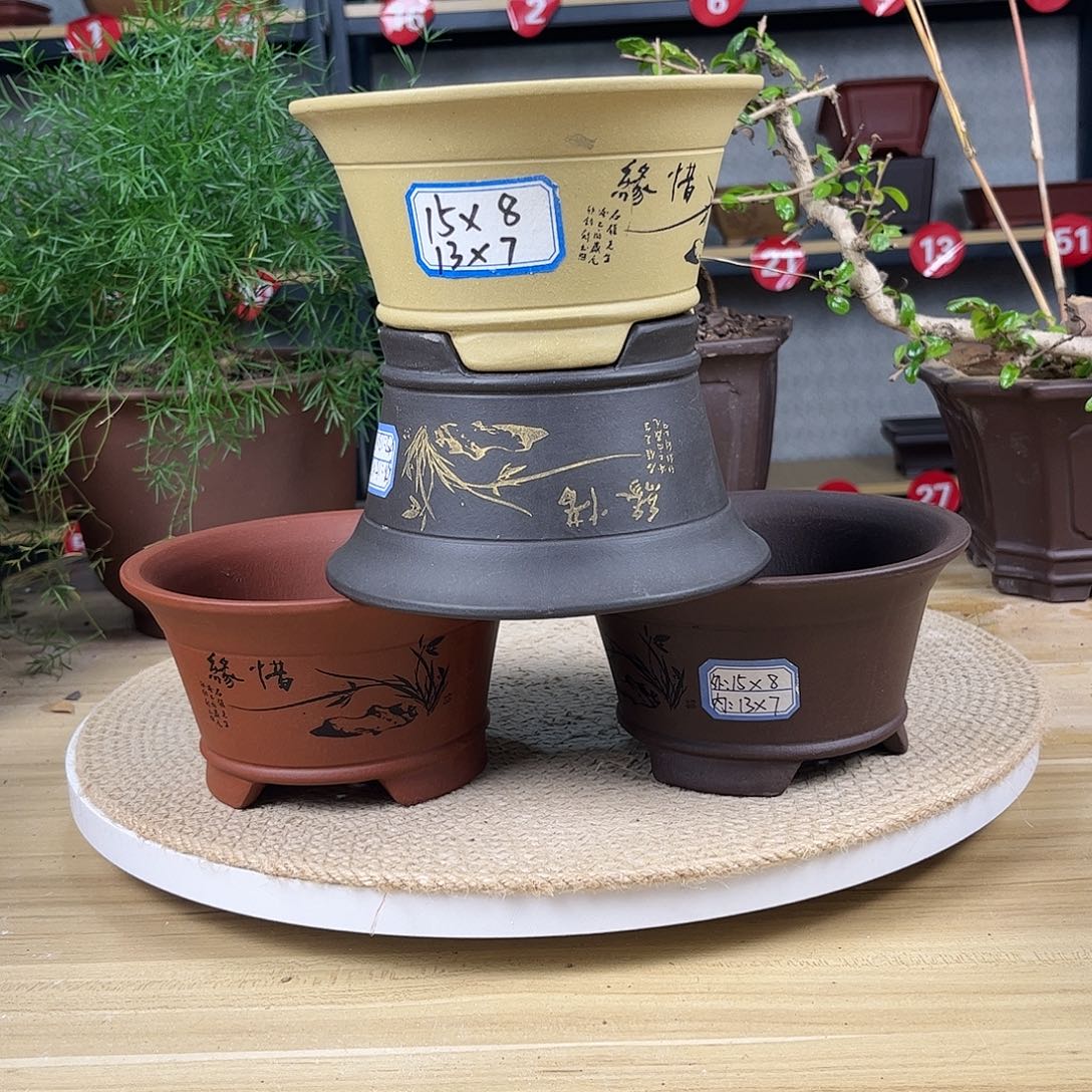 紫砂花盆紫砂花盆