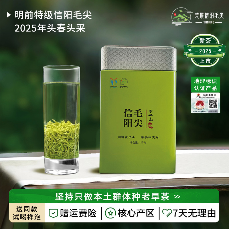 【2025明前特级高山小芽】原产地正宗信阳毛尖新茶明前茶头春头采