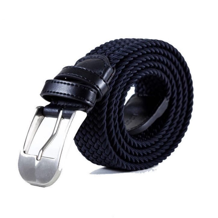 黍款腰带休闲裤腰带编织百搭皮带男生男款男士腰带学生带扣平滑扣