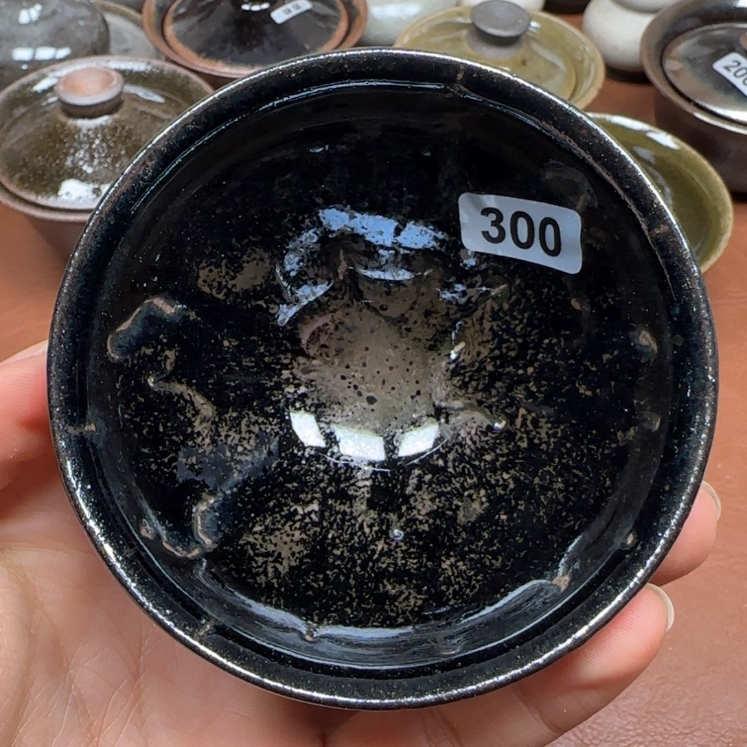 茶盏龙窑柴烧原矿原釉300