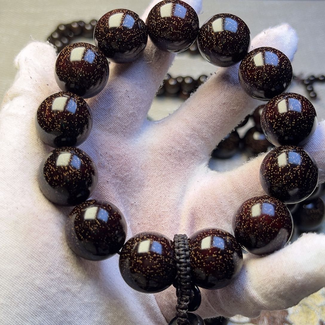 檀香紫檀（小叶紫檀）1.8 13颗爆星