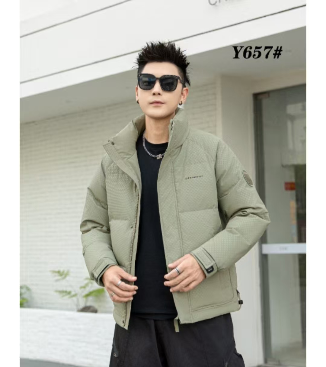 657秋冬季2025男士百搭潮流韩版外套长款派克服 