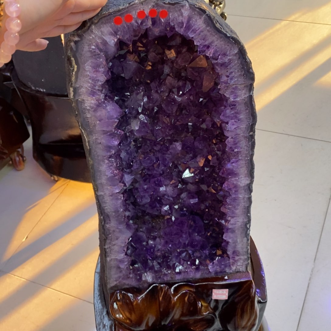 水晶摆件听未镶嵌