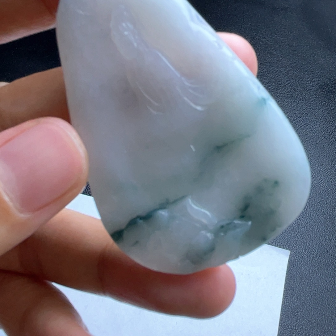 定制翡翠未镶嵌翡翠吊坠