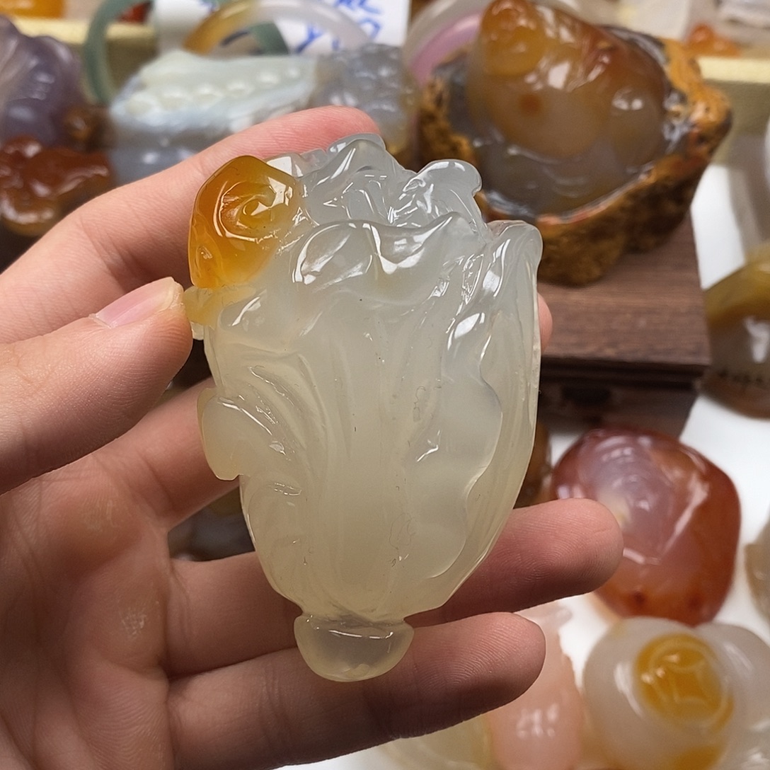 玛瑙/玉髓未镶嵌颈饰