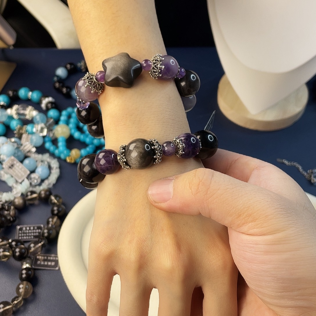 手链银S925镶嵌水晶