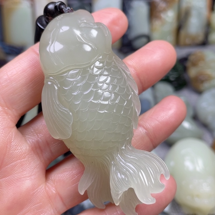 和田玉未镶嵌挂件