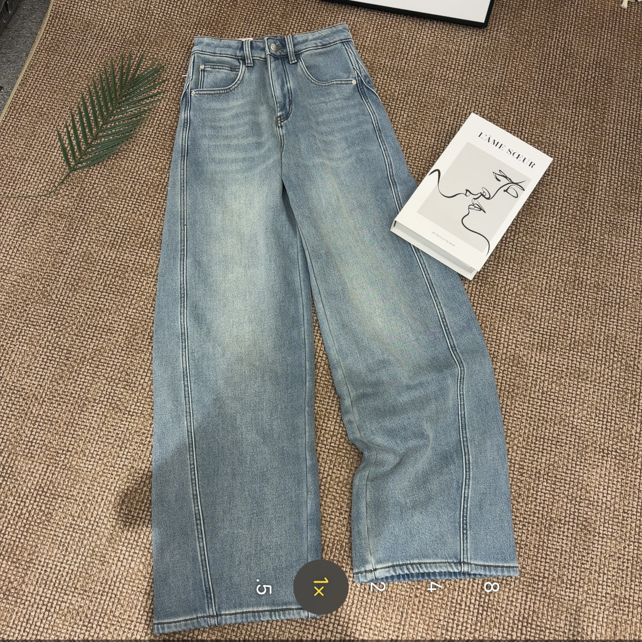 【七安倩】反季兰弯刀阔腿裤8080