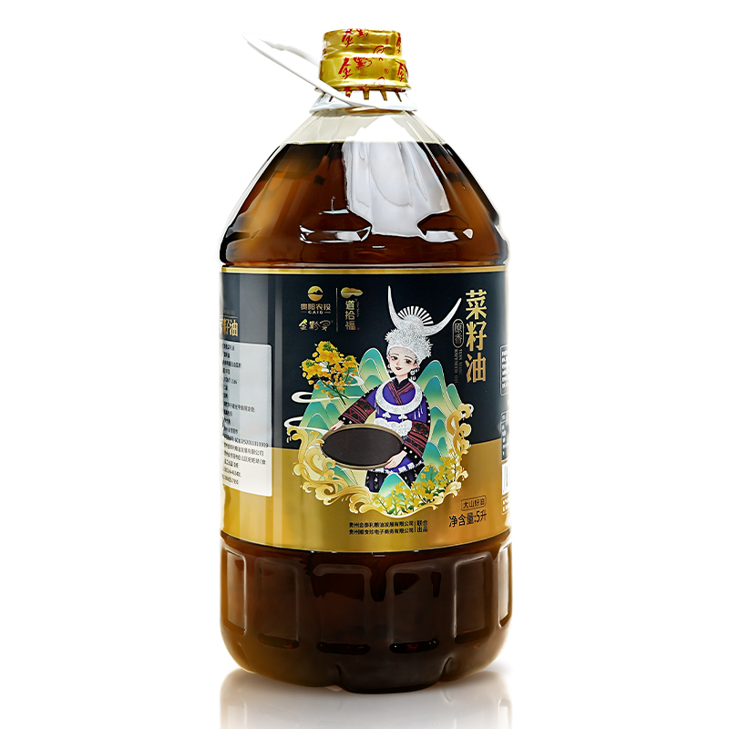 非转基因农家自榨食用油纯菜籽油5L9.2斤粮油压榨