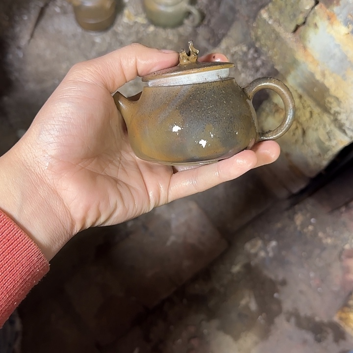 态***姿茶壶紫砂坭兴陶柴烧